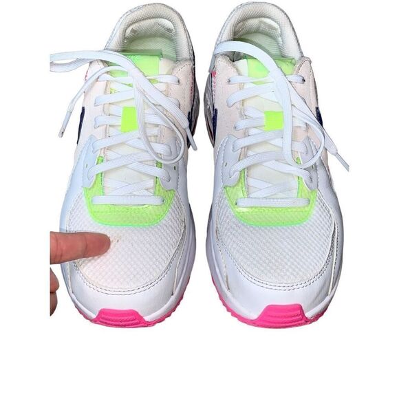 NIKE Air Max Excee White/Indigo Burst/Pink Blast - Picture 12 of 13